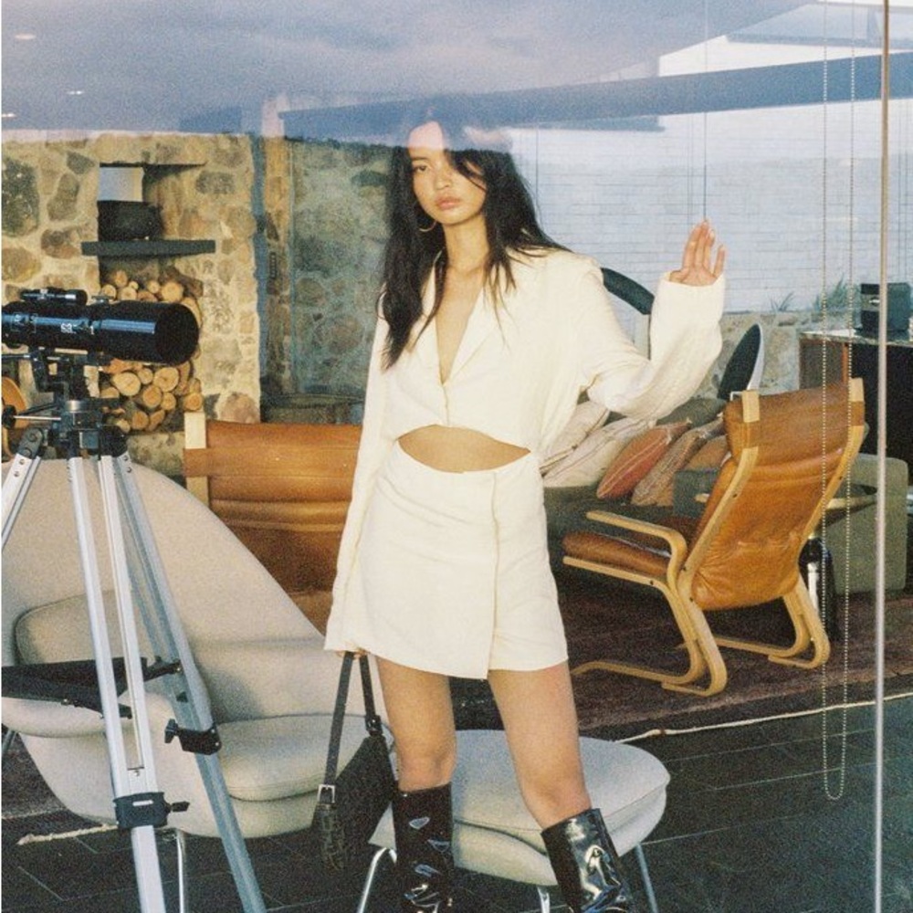 With Jean Cream Jackie Mini Dress
